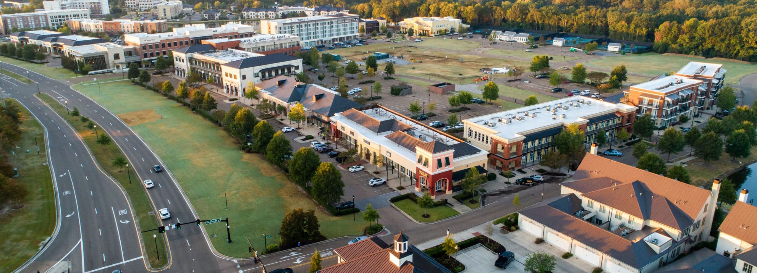 Drone image of The Township